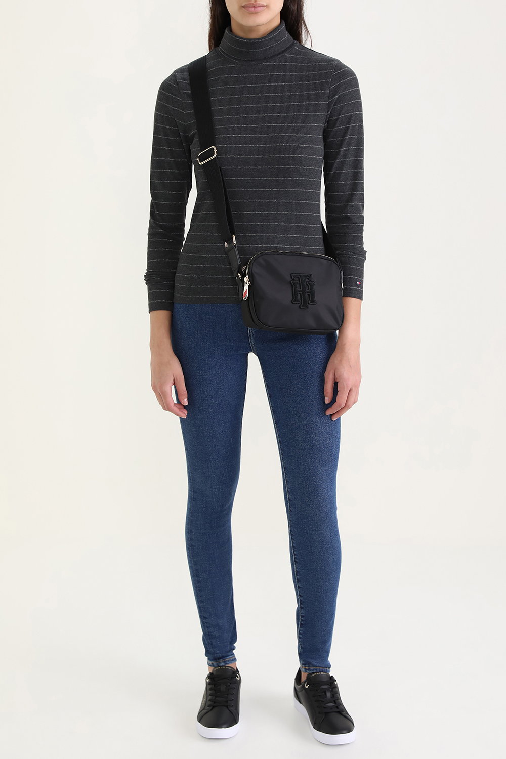 חולצת סלים גולף עם פסים